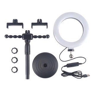 Đèn Livestream Để Bàn 16cm + 2 Kẹp, Bán Hàng, Chụp Hình, Quay Video, Make Up - XS Store