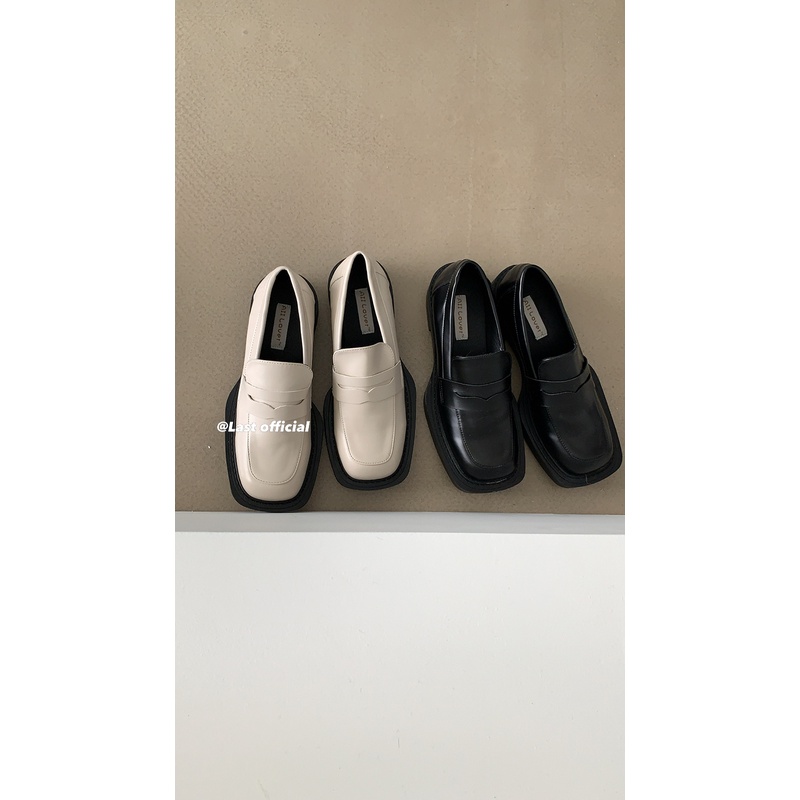 Giày da đế dày phong cách Anh Quốc thời trang xuân hè dành cho nữ