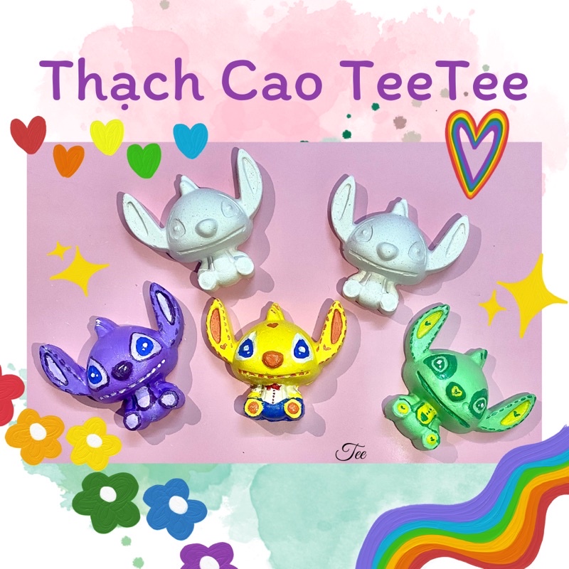 Tượng Thạch Cao tô màu Stitch mini