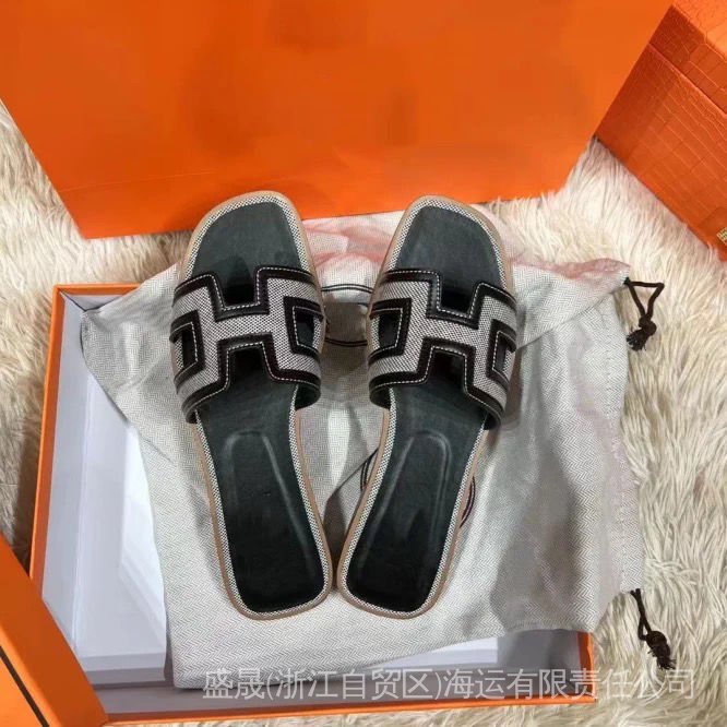 Dép Sandal Da Thật HERMES 1: 1 Cho Nữ