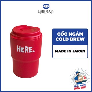 Cốc ngâm cà phê cold brew Liberain - Có nắp đậy chống bay mùi cà phê