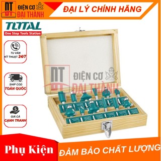 Bộ 12 mũi phay gỗ total tacsr0121