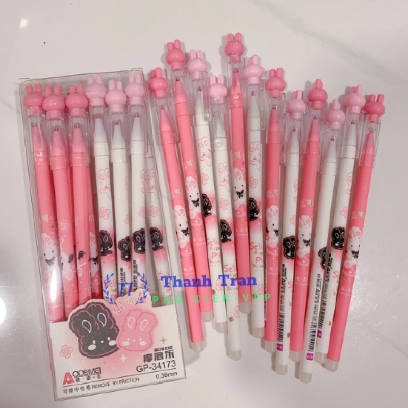 Bút gel bôi được mực xanh, tím