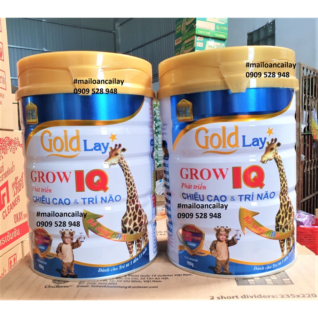 Sữa Bột Gold Lay Grow IQ 900g