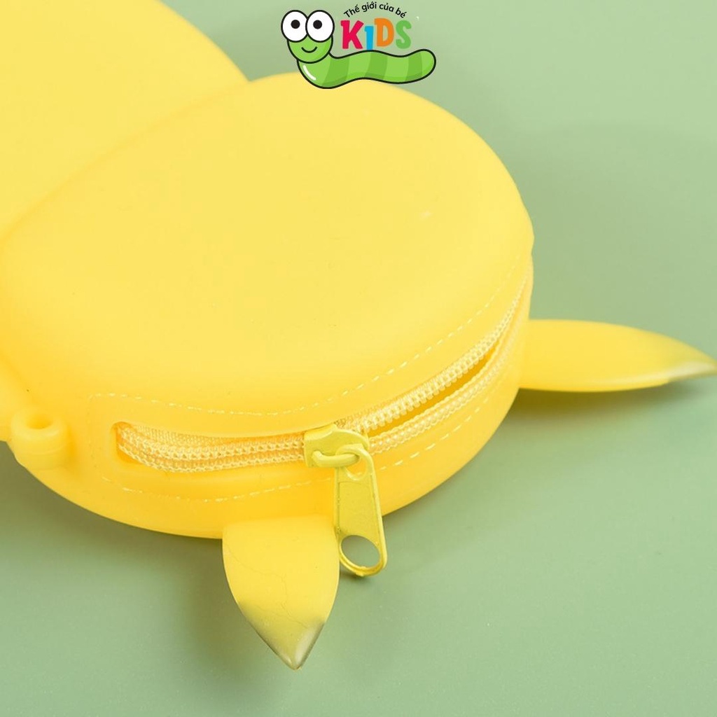 Túi POPIT Pikachu dễ thương đeo chéo cho bé chất liệu silicon bóp bong bóng giảm căng thẳng giải trí - TÚI PIKACHU