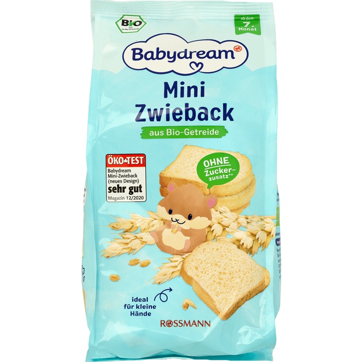 Bánh mì sandwich lát đồ ăn dặm cho bé hữu cơ BEAUTY BABY BIO Đức chính hãng cho bé 6 tháng 100g 81270