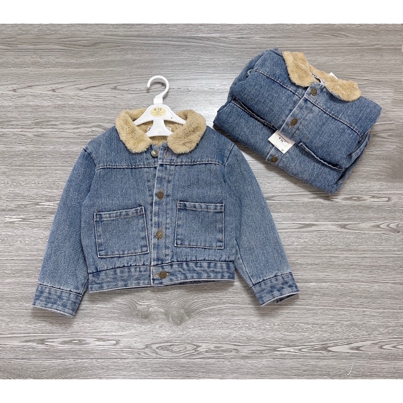 Áo jean lót lông Zara xuất xịn