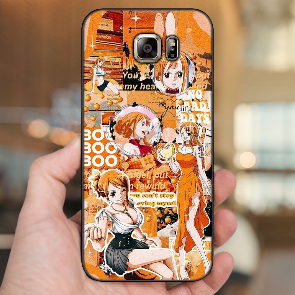 Ốp lưng Samsung Note 5 viền đen in hình Nami One Piece Đảo Hải Tặc