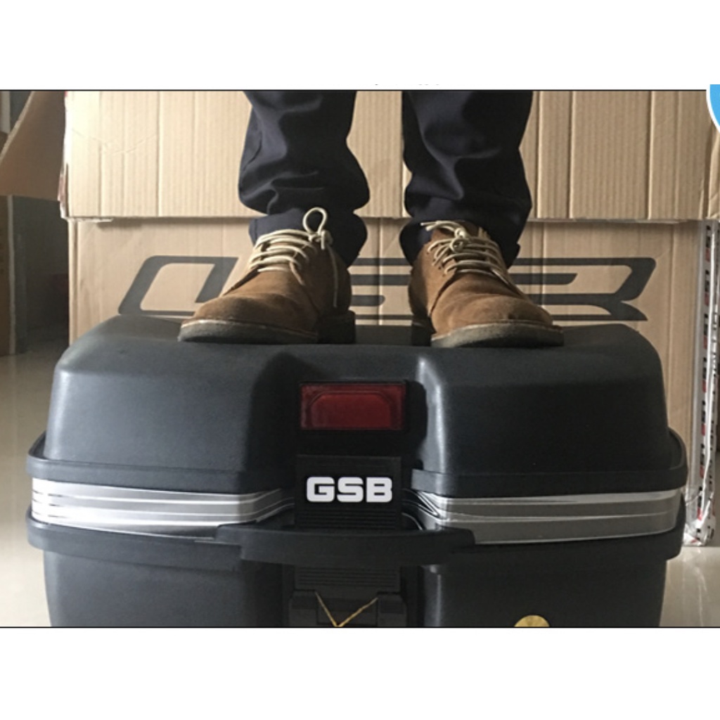 Thùng Đựng Đồ Gắn Đuôi Xe Máy GSB Loại Thùng To_2022 Hot
