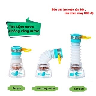 Đầu vòi nước tăng áp rửa chén