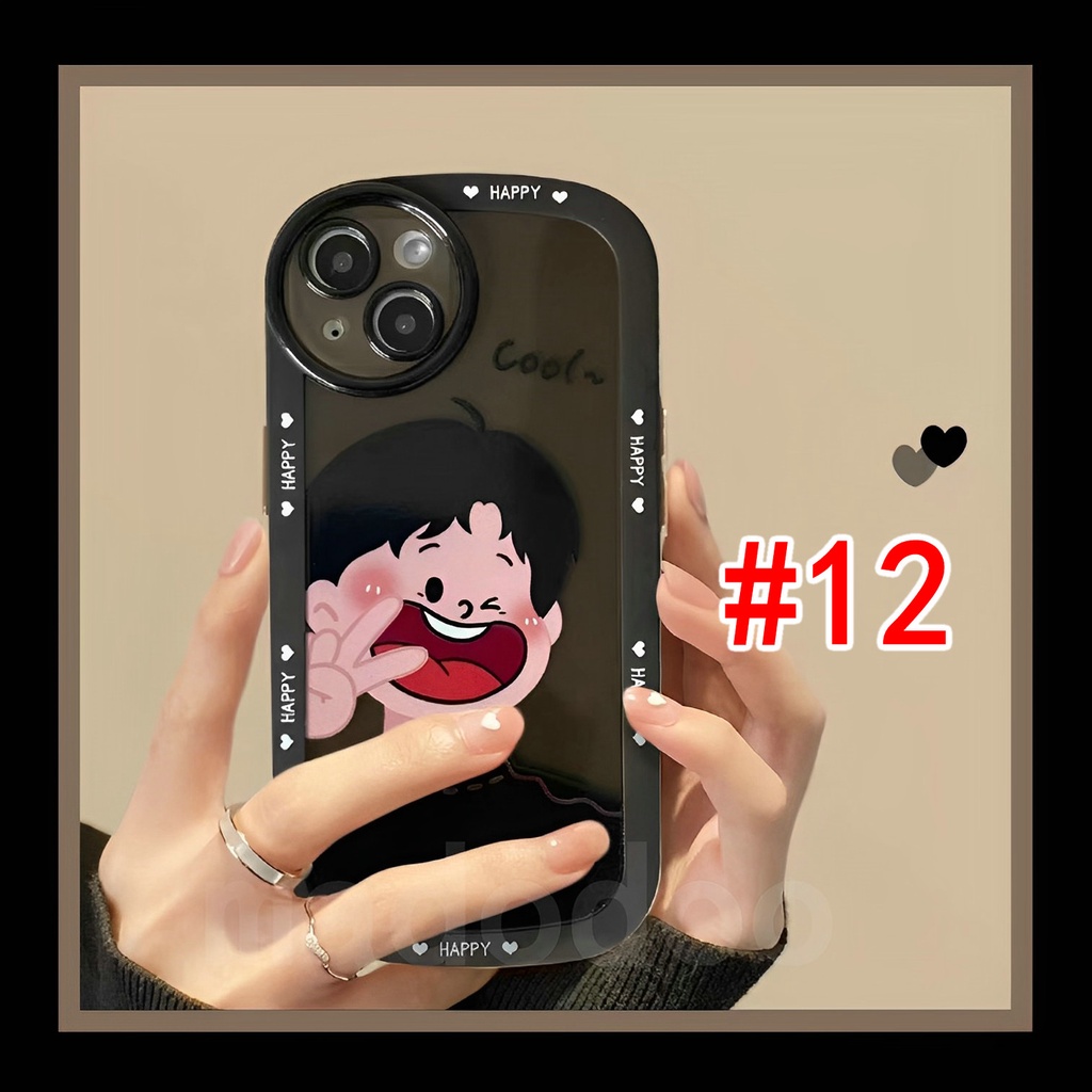 OPPO A78 A77S A57 2022 4G A16K A16E A16S A74 A95 A54 A52 A72 A92 A15 A15S A53 A33 2020 A16 A93 A95 A94 5G A9 A5 A7 A5S A12 A3S F11 Pro F9 F17 A71 A37 37F Noe 9 A59 F7 A39 A83 F5 Youth Cute Oval Cartoon Cool Boy Great Girl Lovers Soft Phone Case DYJ 11
