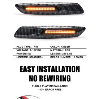 Bộ 2 Đèn Xi Nhan Cho BMW 1 3 5 series F30 E90 E91 E92 E93 E46 E60 E61 E81 E82 E87 E88