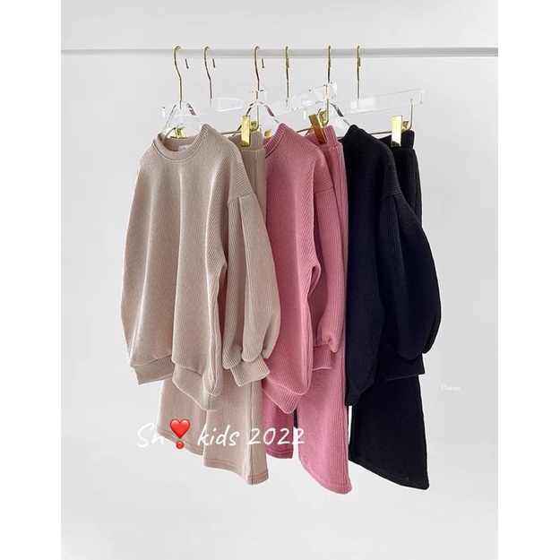 Set len nhung mềm mịn bé gái