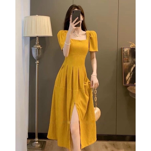Đầm váy dự tiệc dạo phố, đi làm công sở cấp cấp D&Q 2 lớp dày dặm đủ size