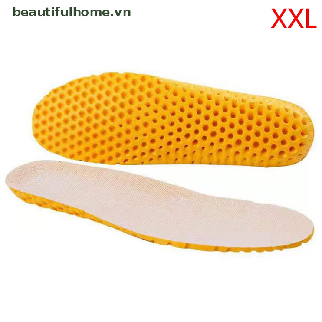 Bộ 2 Miếng Lót Giày Thể Thao Chỉnh Hình Bằng Cao Su Non Cho Nam &amp; Nữ
