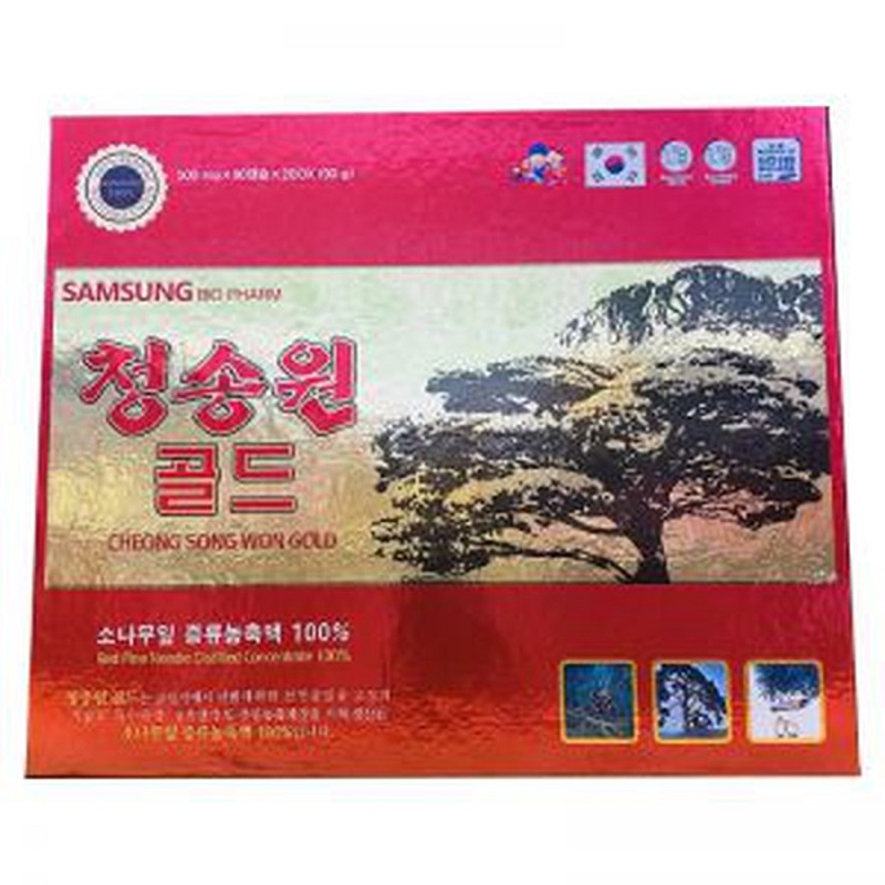 Tinh Dầu Thông Đỏ Cheong Song Won Gold Hàn Quốc, Hộp 180 Viên, Giúp Sạch Mỡ Máu, Ngừa Ung Thư