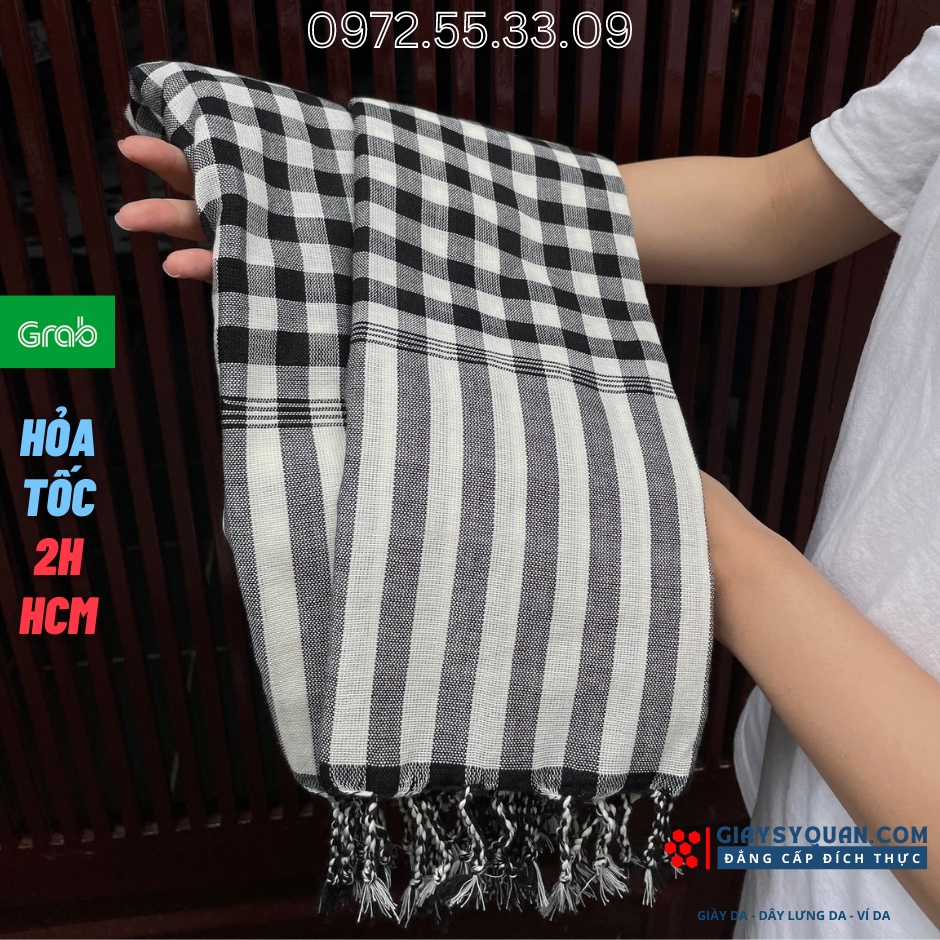 ̣[Giao ngay HCM ]Khăn Rằn Nam Bộ Hàng Cao Cấp, Chất liệu 100% Cotton Mềm Mại Size Lớn 160 X 60 cm