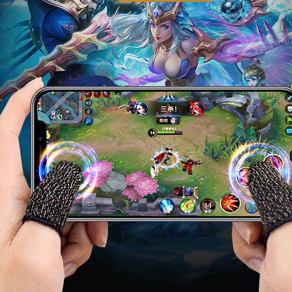 Ngón tay chơi game giá rẻ cao cấp vải mỏng ôm tay thích hợp chơi liên quân, pupg, ff