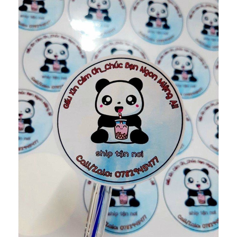 In tem nhãn giấy, sticker, decan thiết kế theo yêu cầu