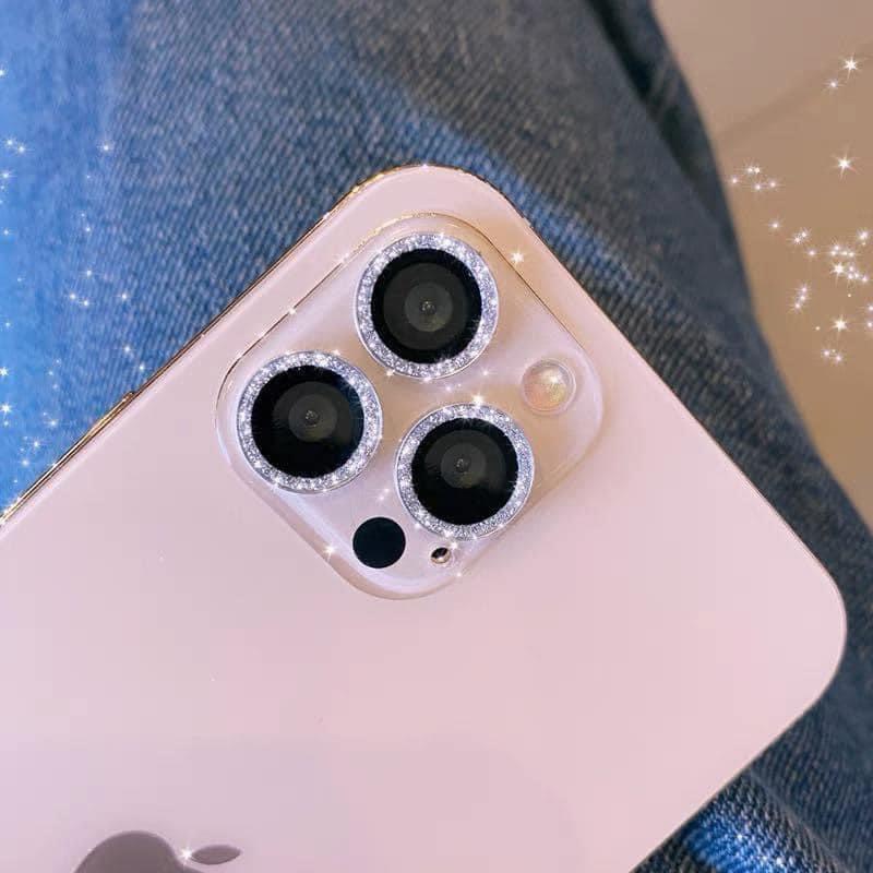 Bảo vệ camera iphone 11 11pro 11promax 12 12pro 12promax 13 13pro 13 promax 14 14lus 14pro 14promax đính đá