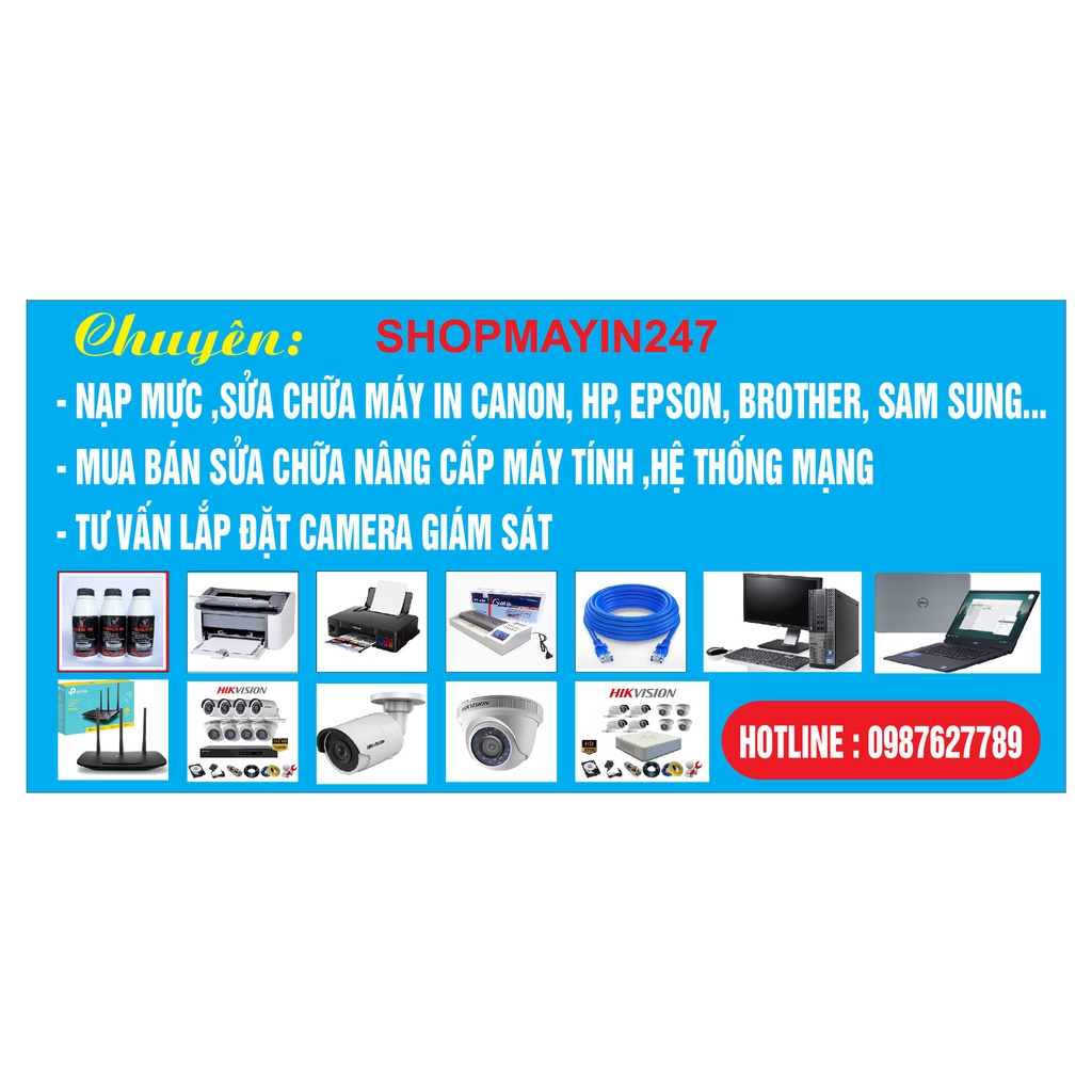 Máy in màu Canon 2770 lắp BTM ngoài (Tặng Ô che mưa )