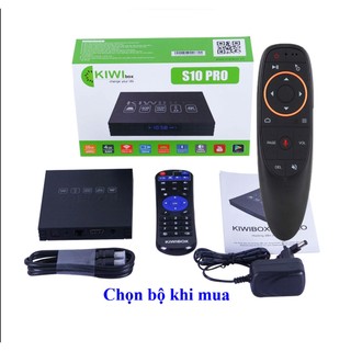 Android Kiwibox S10 Pro - Ram 4G - Điều Khiển giọng nói (chuột voice bay), Tivi box Kiwi S10pro androi 10, Bluetooth