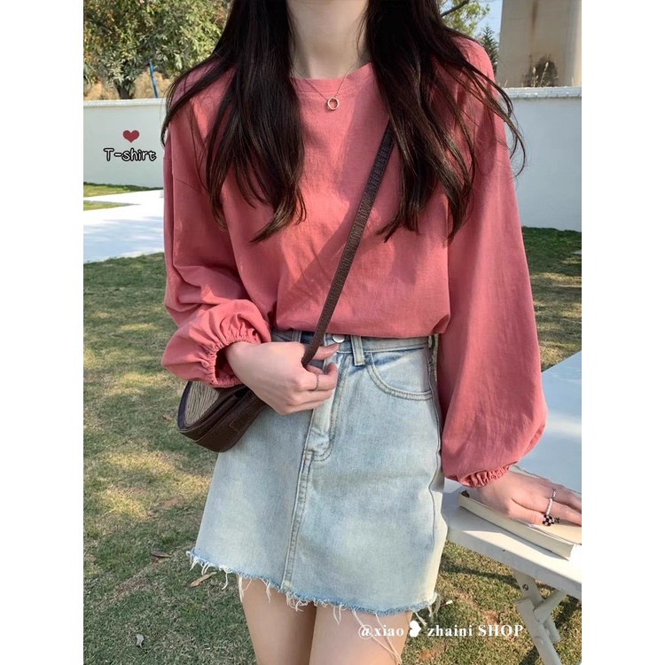 Áo thun TAY DÀI BO GẤU 6535 ❤️ Áo tay dài Unisex form rộng Freesize dành cho nam nữ Molly Fashion