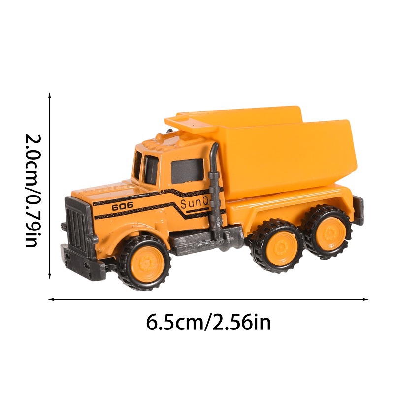 Mô Hình Xe Công Trường Mini Bằng Hợp Kim Độc Đáo Cho Bé