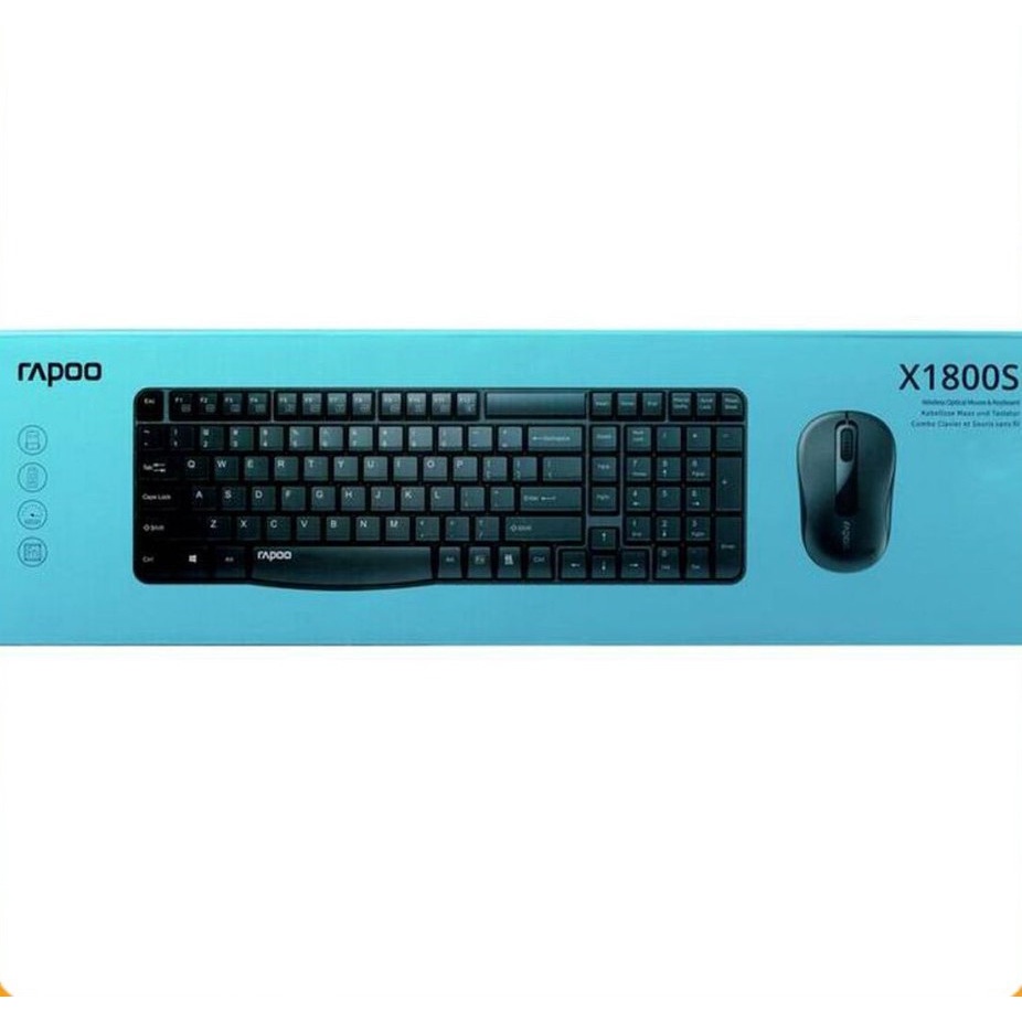 Bộ Bàn Phím Và Chuột Rapoo X1800S Không Dây