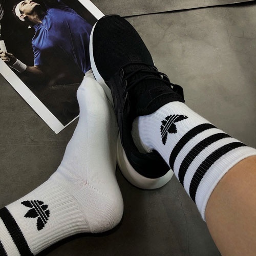 Tất Cổ Cao Adidas Cao Cấp Nam Nữ Dệt Kim Thể Thao Thông Hơi Co Dãn 4 Chiều