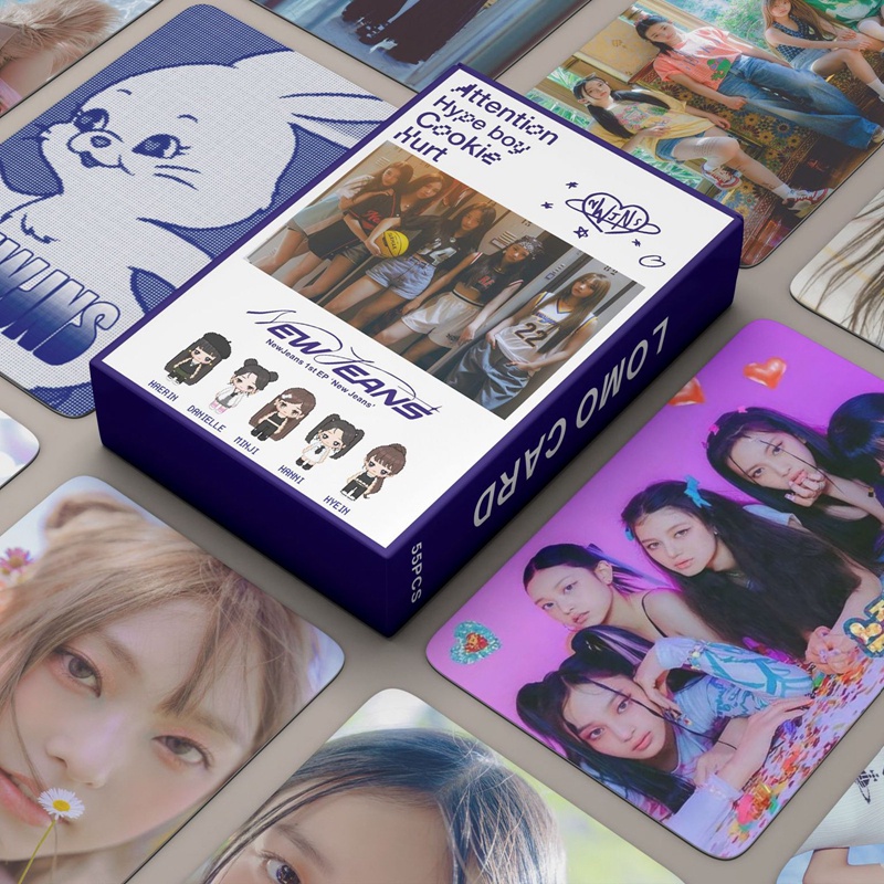 Set 55 Tấm Thẻ Ảnh Lomo Các Thành Viên Nhóm Nhạc Kpop Newjean