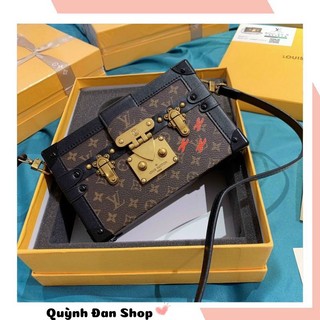 Túi xách nữ đeo chéo LV cốp khóa vàng bản super thời trang cao cấp