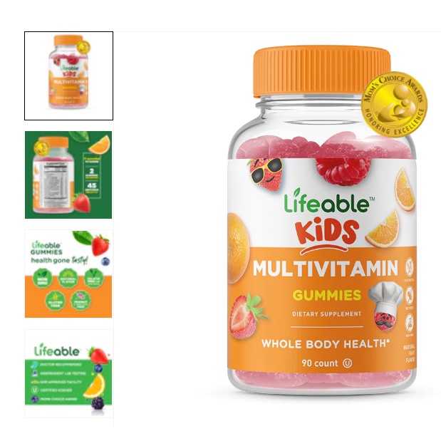 Lifeable Kids Multivitamin - Vitamin Tổng hợp dành cho trẻ em - Hãng LifeAble