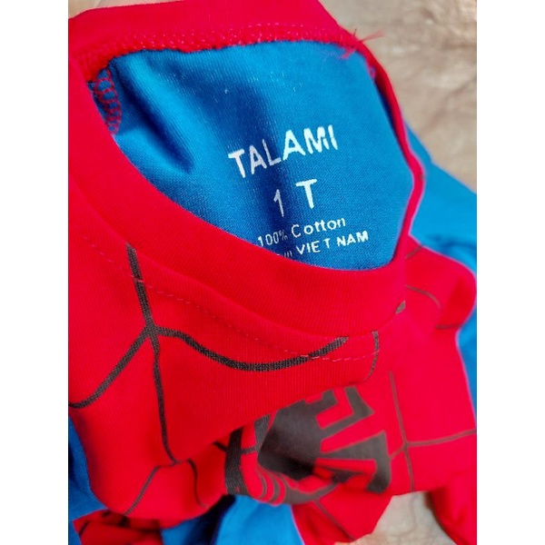 Quần áo siêu nhân bé trai, bộ quần áo cotton dài tay thu đông cho bé 12-27kg