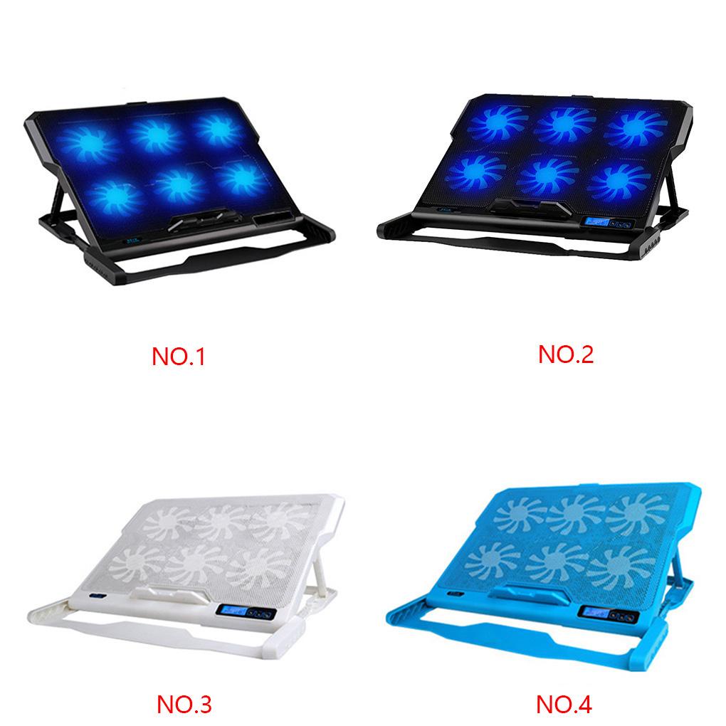 Giá Đỡ 6 QuạT TảN NhiệT 2 CổNg USB Chuyên DụNg Cho Laptop Notebook