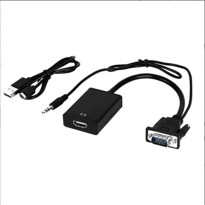 Cáp chuyển đổi VGA sang HDMI Có Audio - Hàng chất lượng - VGA TO HDMI