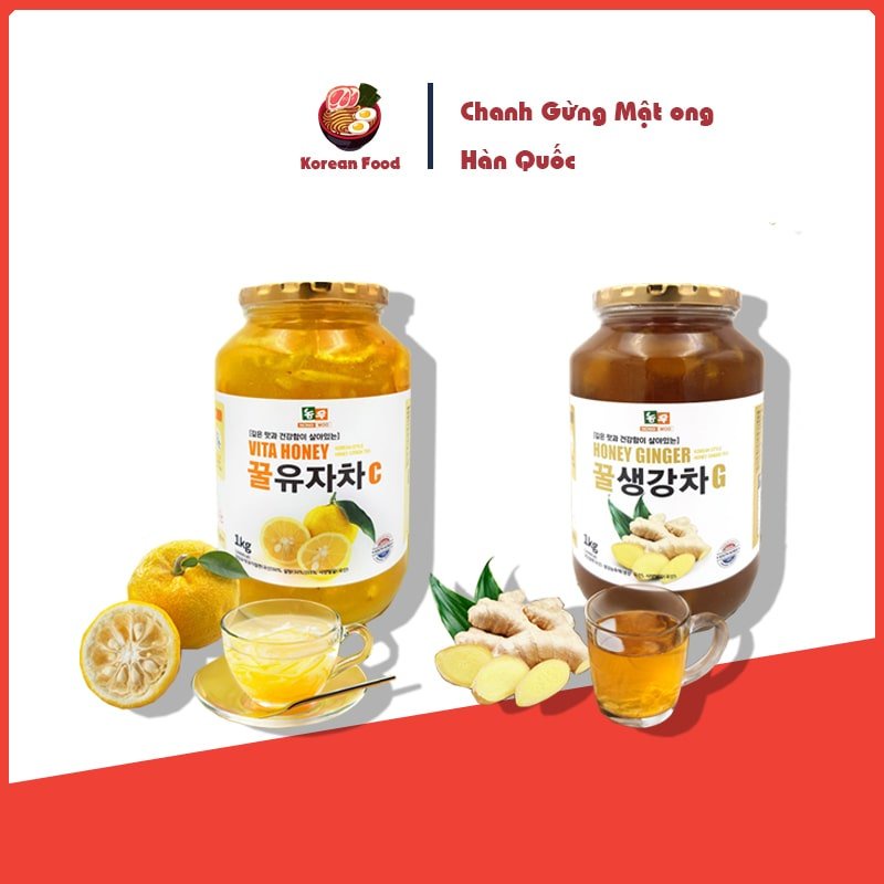 Combo Chanh - Gừng mật ong Hàn Quốc