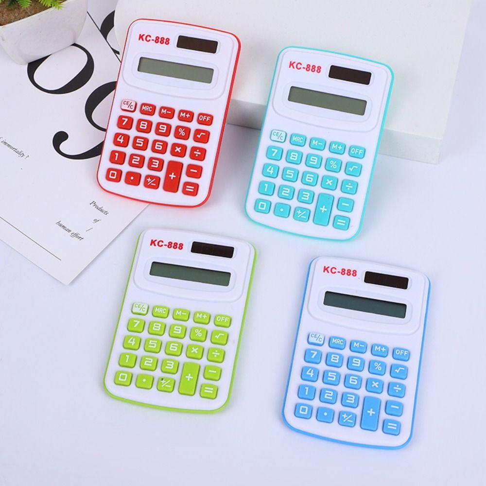 1 Máy Tính Bỏ Túi Nhỏ Nhắn 8 Chữ Số Màu Sắc Ngọt Ngào Xinh Xắn