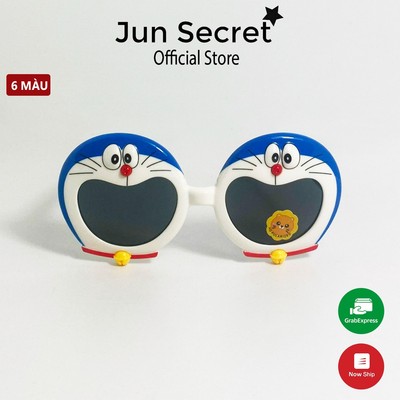 (MUA 1 TẶNG 1) Kính mát trẻ em Jun Secret gọng nhựa dẻo, kính hình doreamon đáng yêu dành cho bé từ 2-7 tuôi JS80A72