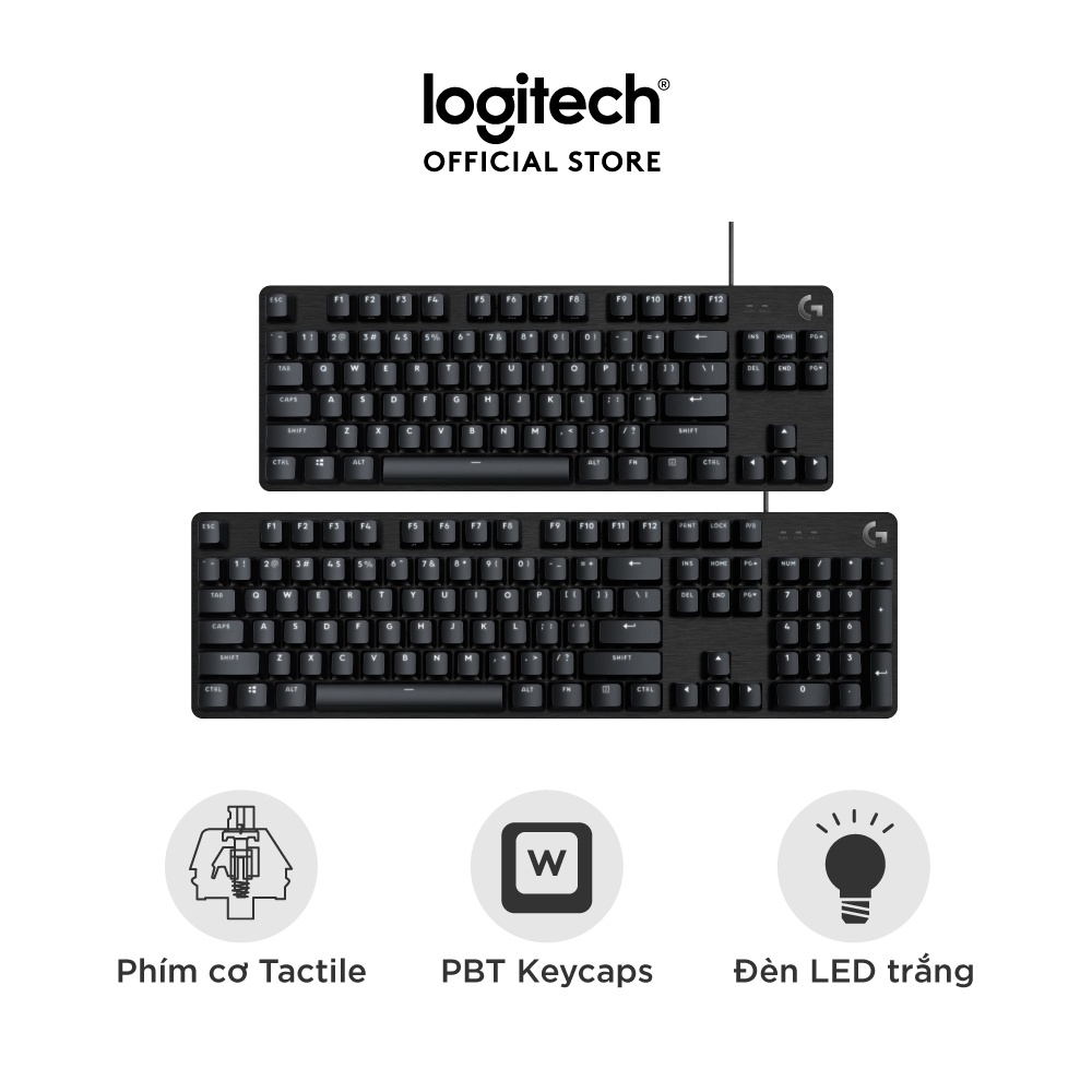 Bàn phím cơ game Logitech G413 TKL SE | G413 SE Full size – Keycap PBT, Anti-Ghosting