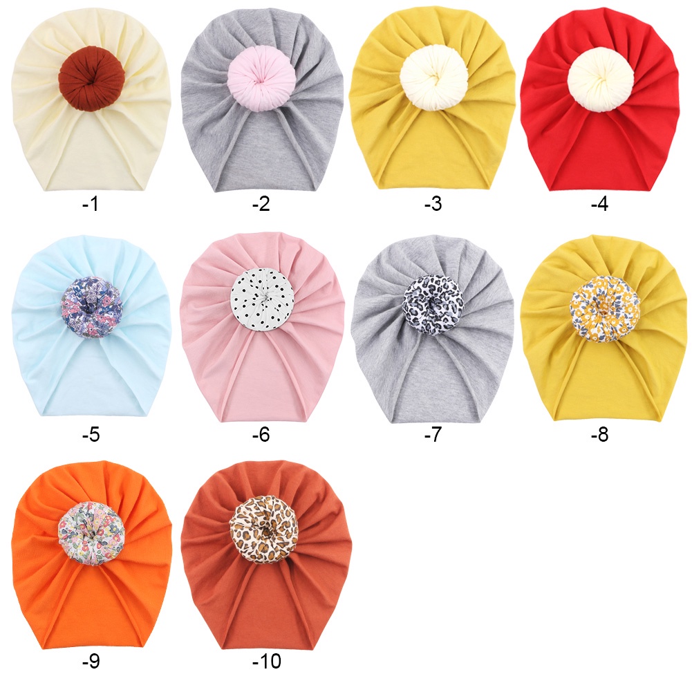 Mũ Cotton 10 Màu Mới Cho Bé