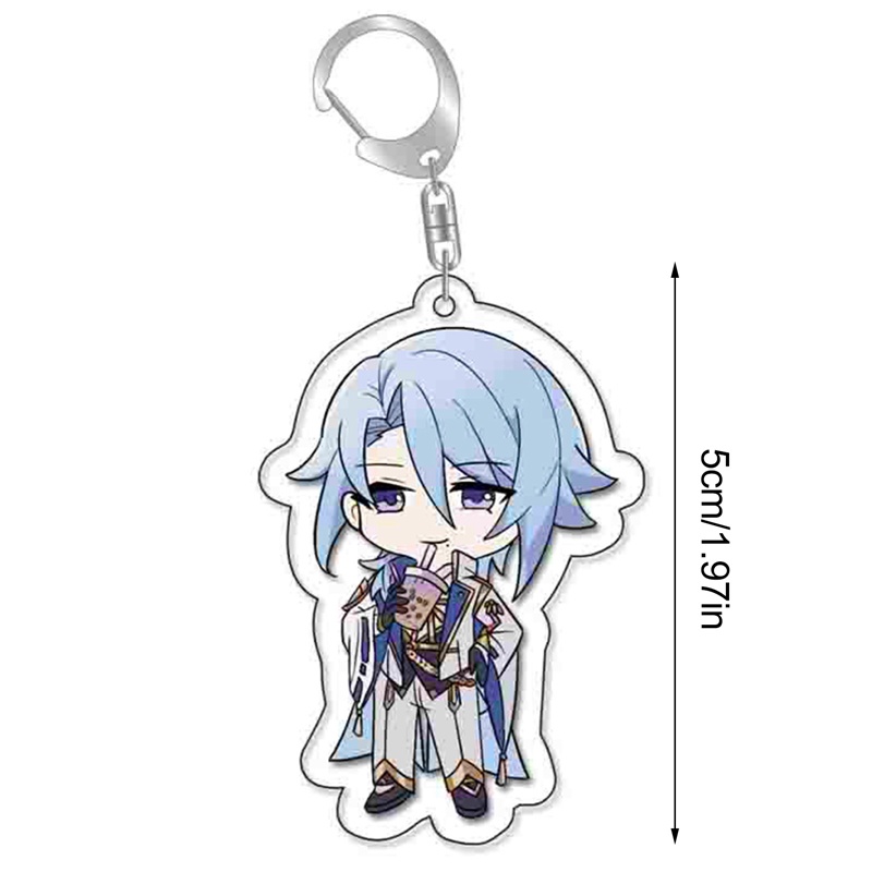 Tmdbyx Móc Khóa Nhân Vật Anime Genshin Va Chạm Zhongli Hutao Yelan Dễ Thương