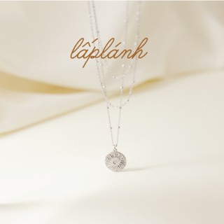 Dây chuyền titan - dây 3 tầng mặt trăng sao style âu mỹ - sun & moon necklace