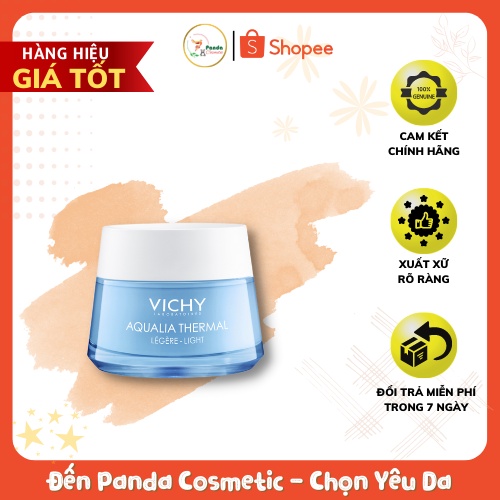 Vichy Kem dưỡng ẩm và cung cấp nước cho da căng mịn ẩm mượt Aqualia Thermal Rehydrating Cream-Light 
