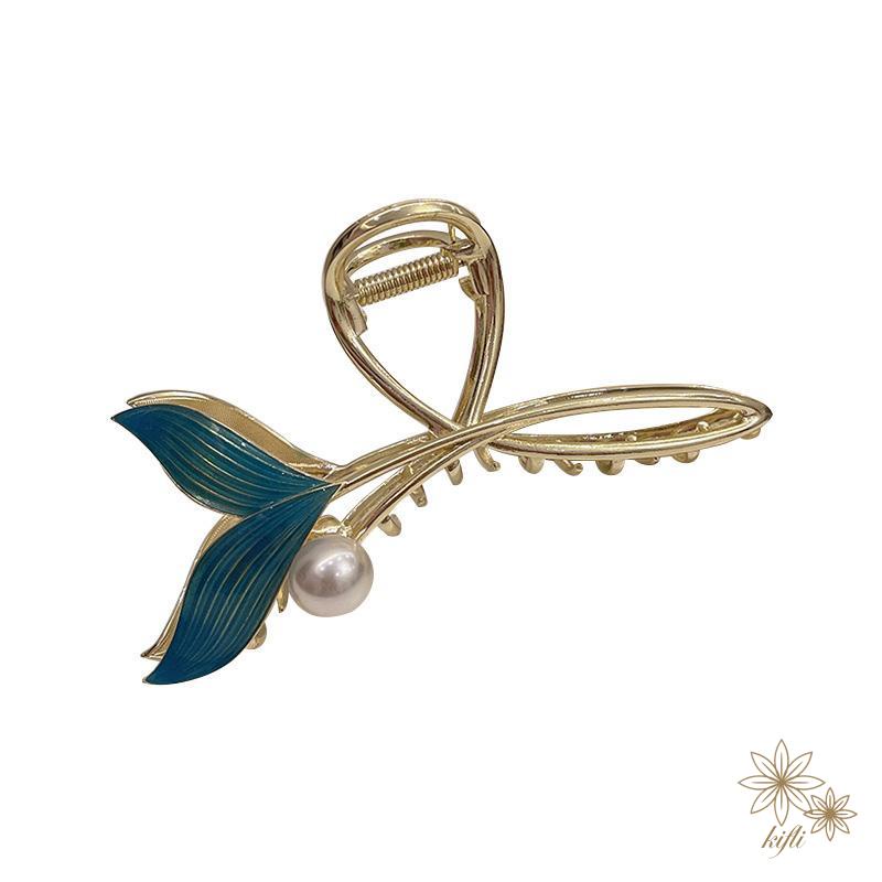 Kẹp Tóc Đuôi Cá Đính Ngọc Trai Sang Trọng Cho Nữ