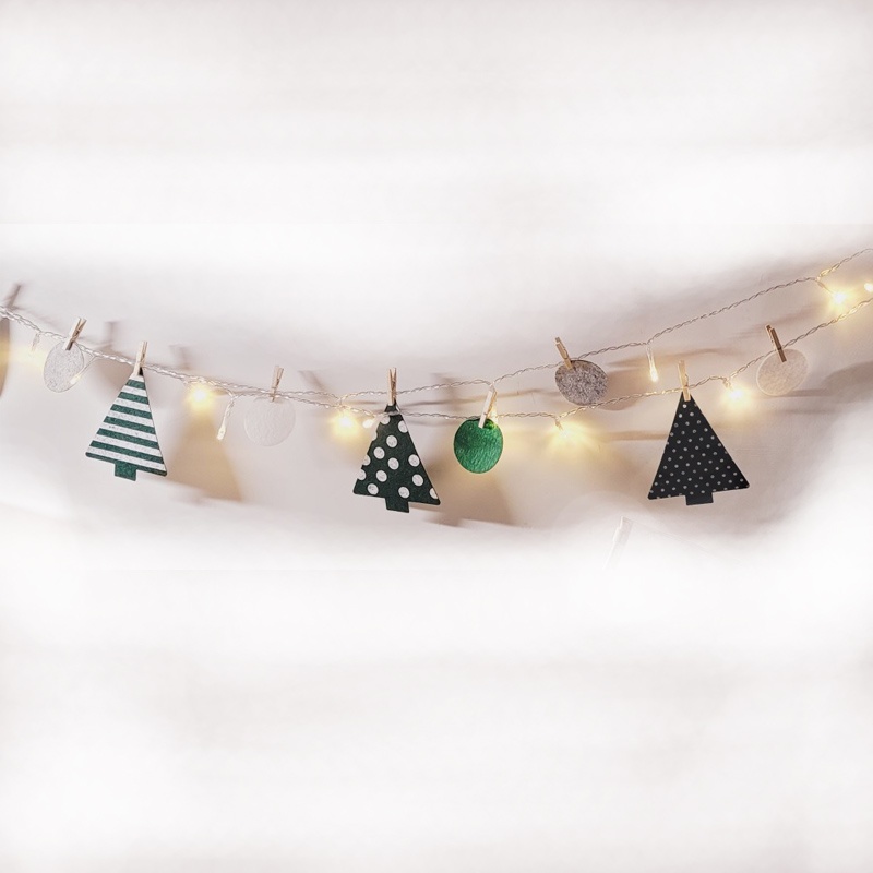 Dây Cờ Treo Tường Trang Trí Giáng Sinh 3m