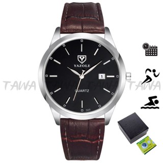 Đồng Hồ Nam Dây Da Chống Nước Chính Hãng TAWA YAZOLE Y308 Thiết Kế Đẹp Đơn Giản Sang Trọng