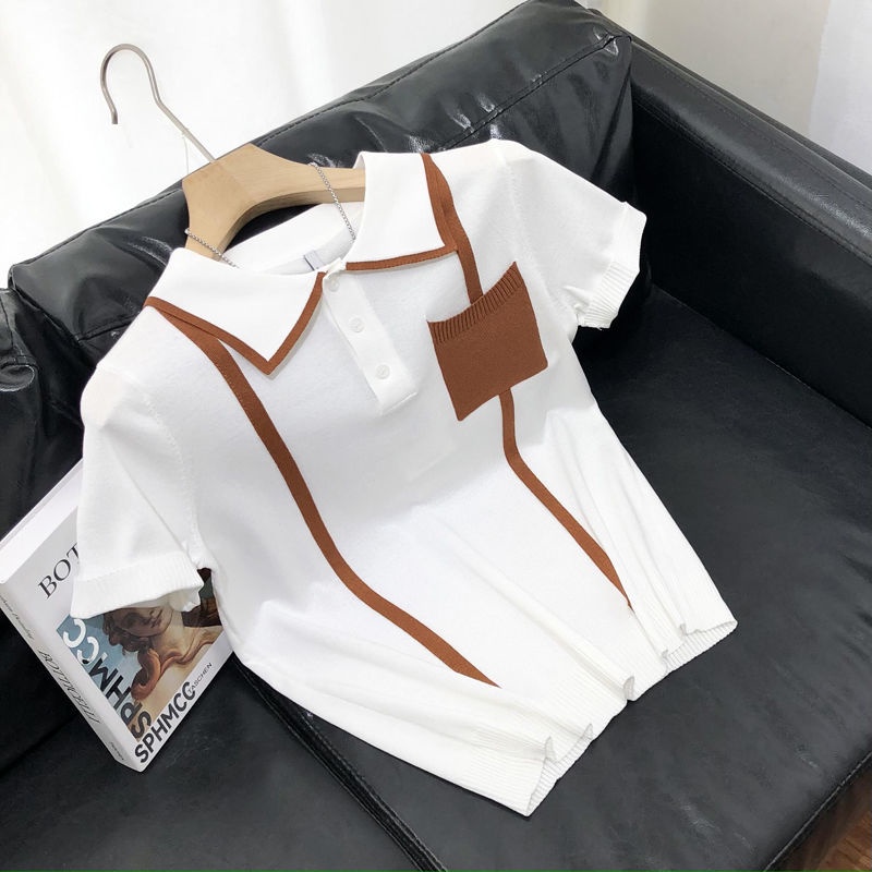 Áo polo Dệt Kim Tay Ngắn Thời Trang Mùa Hè 2022 Cho Nam