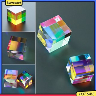 (Ledmarket) Khối lăng kính lập phương lưỡng sắc RGB