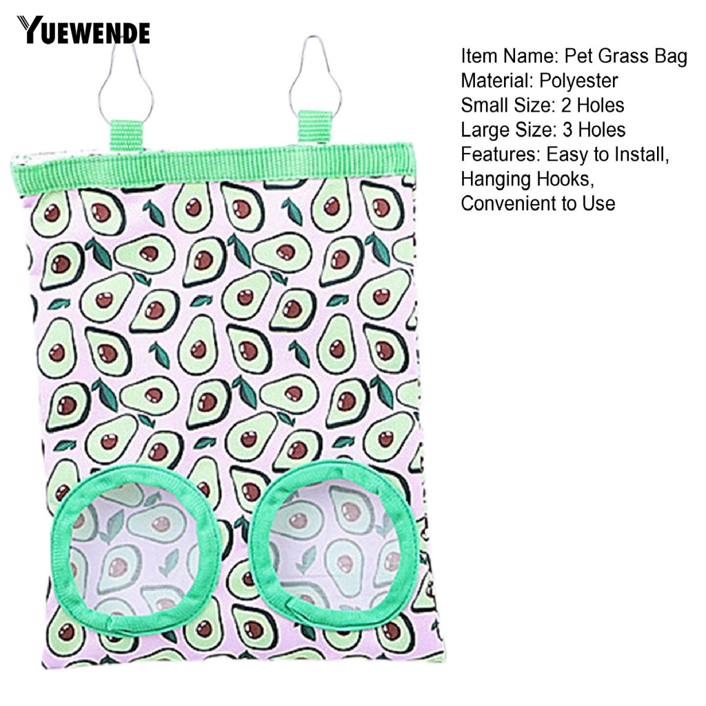 [Yue.z] Túi Cỏ Đựng Thức Ăn Nhiều Kiểu Dáng Cho Nhím Guinea Pig Hay Treo Chống Mài Mòn